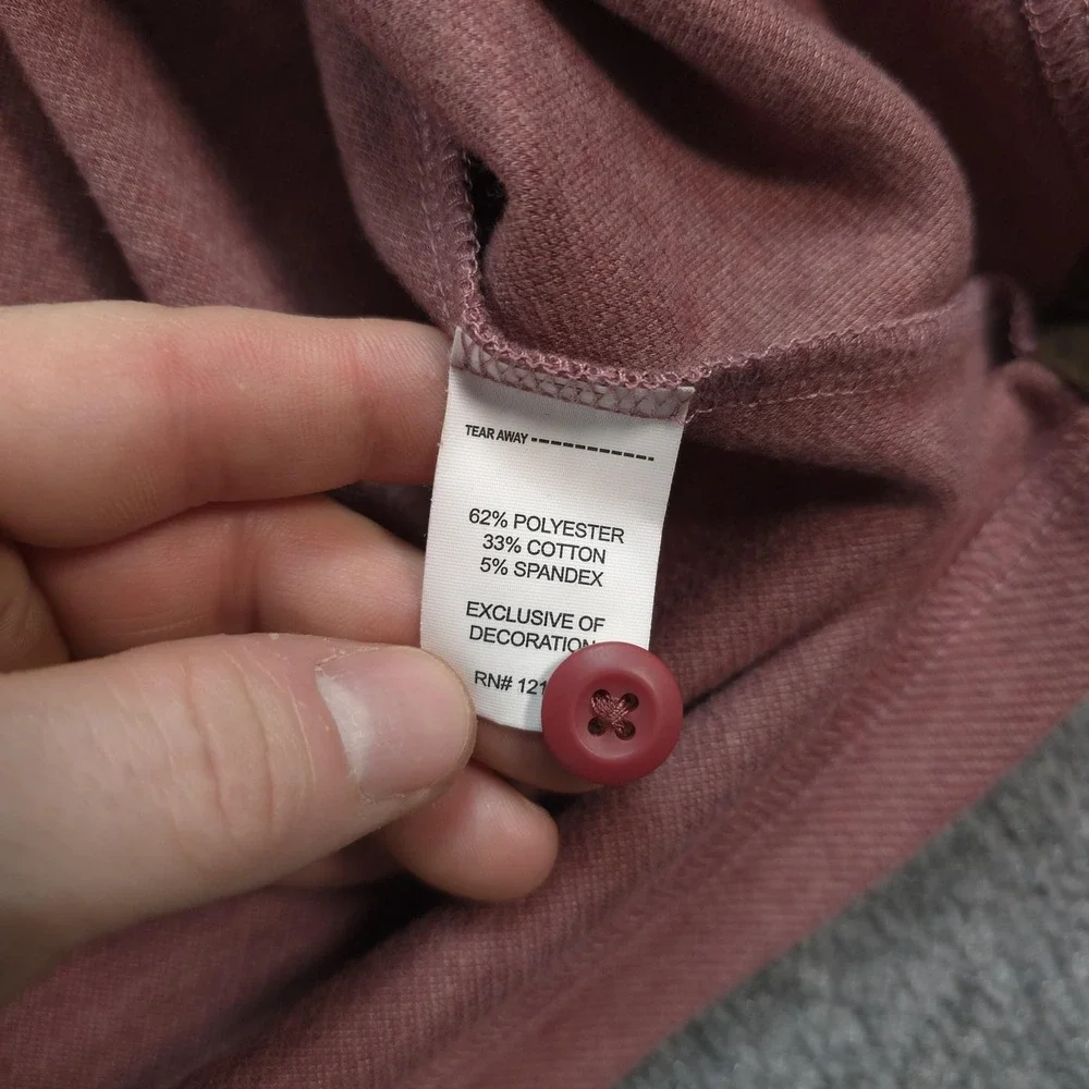 Johnnie O Sweater Mens 2XL Maroon Emerson 1/4 Zip Mock Neck Pullover Preppy